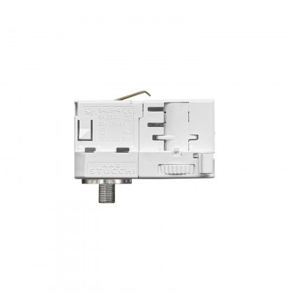 [KSTUCCHI-M10-B] Stucchi-Adapter für 3-Phasen-Schiene – zur Erweiterung oder als Gelenk (Weiß)