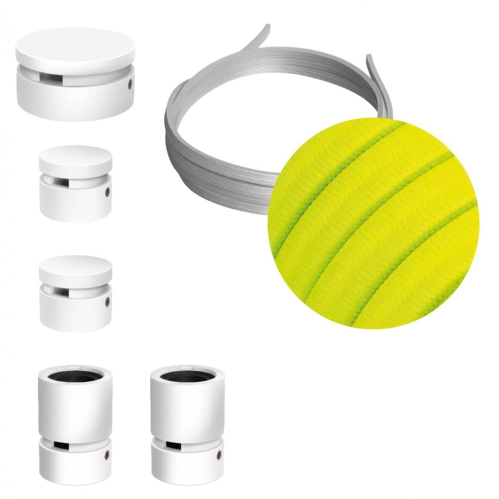 [CAT02-WIG-CF10] Filé Wiggle Kit System – mit 3m Kabel für Lichterkette und 5 weiß lackierten Holzteilen für den Innenbereich (CF10)