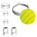 Filé System Wiggle Kit - with 3m string light cable and 5 white varnished wooden components for indoor use – CF10