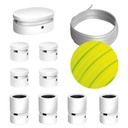 Système Filé Symmetric Kit avec câble de guirlande de 5m et 9 composants en bois verni blanc pour l'intérieur – CF10