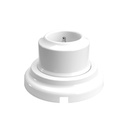 Kit prise murale française 10/16A bipolaire et socle en porcelaine – Blanc