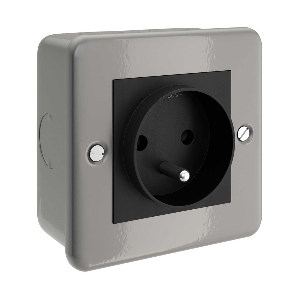 Metal wall box with French socket for Creative-Tube