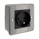 Metal wall box with French socket for Creative-Tube