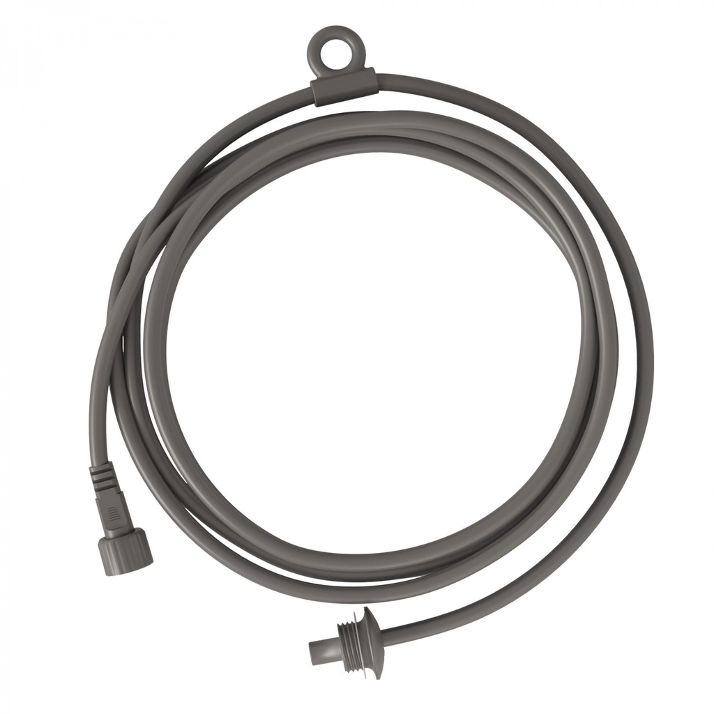 [IB-PB201-300-GRI] Cavo tessile di connessione alimentatore / paralume, Marina (Grigio)