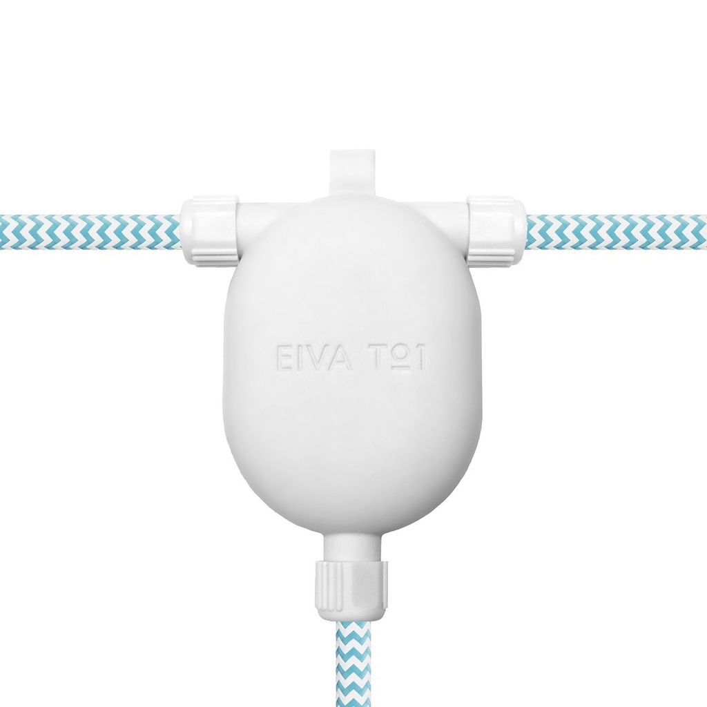 [GTPBEIVA3] EIVA-3, jonction à 3 voies IP65 pour l'extérieur, système Modulair (Blanc)