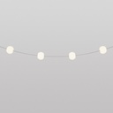 4-light outdoor string light IP67 - Marina4 Cherry – Grey, EU plug, 70 cm