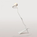 Tiltable floor lamp with painted G125 LED bulb - Mario Talia – White, EU