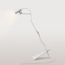 Lampadaire inclinable avec spot magnétique orientable - Mario Tubo – Blanc, Fiche UE