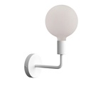 Fermaluce Metal, applique en métal avec extension courbée – Sans Matter, Sans ampoule, Blanc