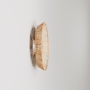 Wall and ceiling lamp with Moorea raffia lampshade – Without bulb