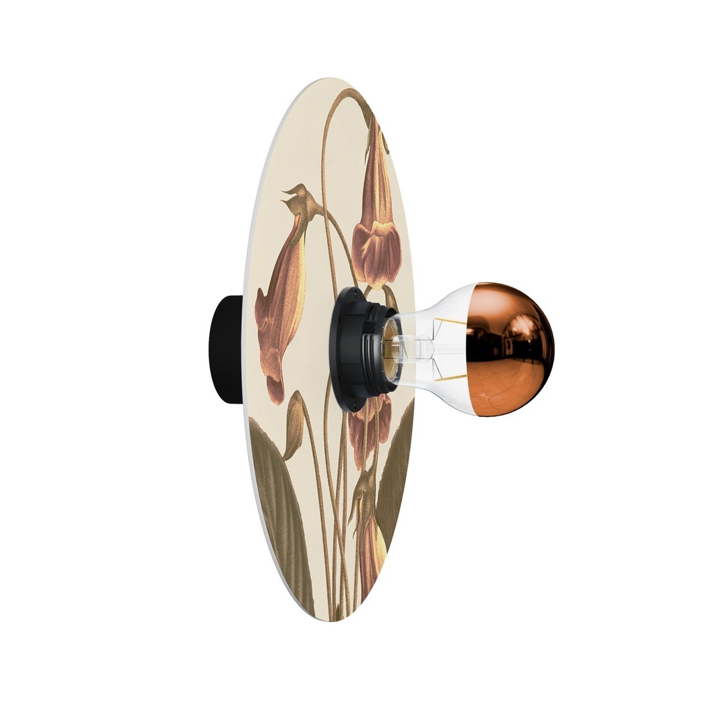 Wall or ceiling lamp with floral lampshade 'Blossom Haven' - waterproof IP44 – Botanical Gloxinia