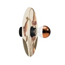 Lampada da parete o soffitto con paralume floreale 'Blossom Haven' - impermeabile IP44 – Botanico Gloxinia