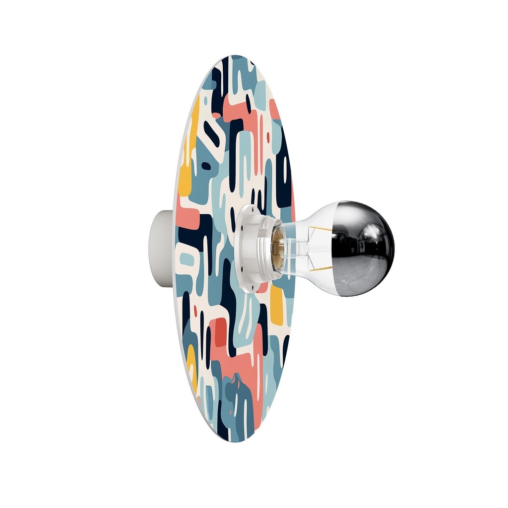 Wand- oder Deckenleuchte mit Schirm mit geometrischem Muster Kaleidoscope, wasserdicht IP44 – Geometrie 1
