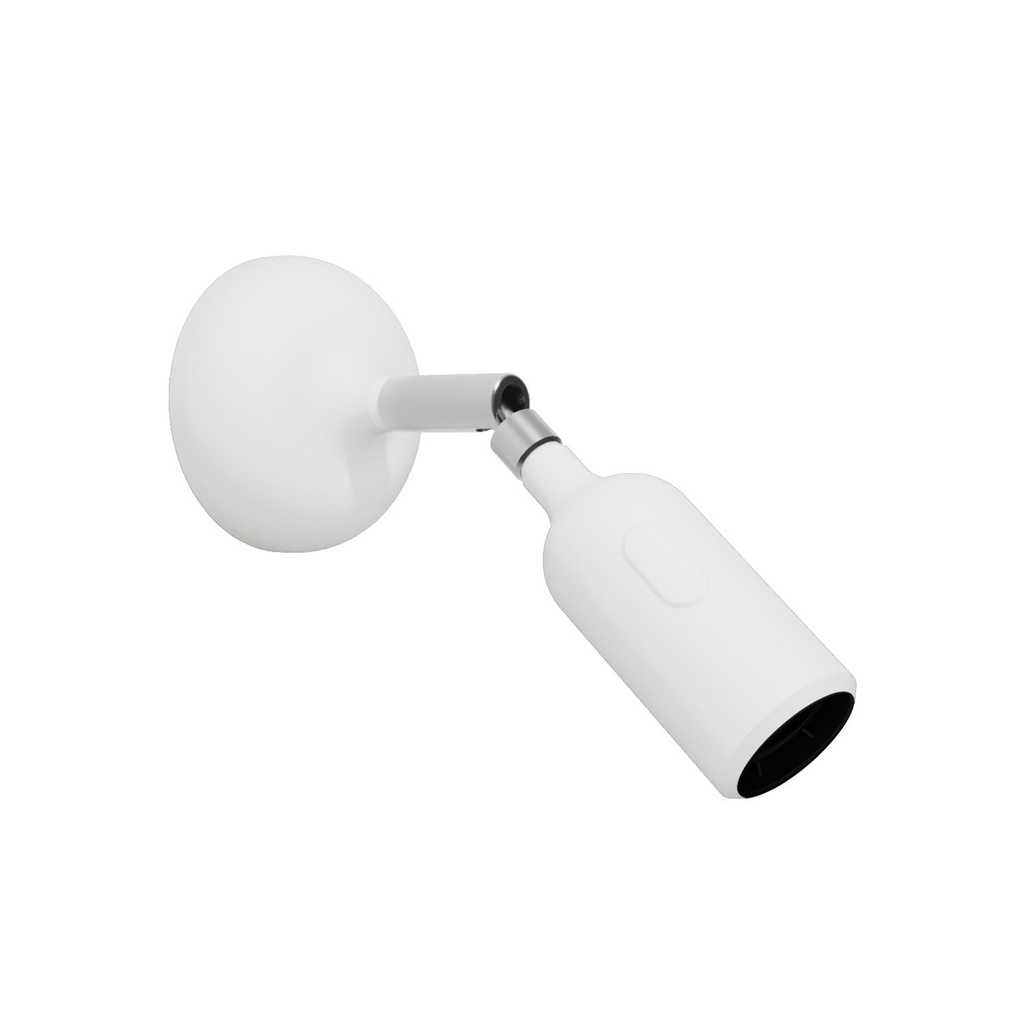 [APS2SWBIATBS1CR] Lampe Fermaluce en silicone avec articulation et interrupteur intégré (blanc, Sans ampoule)