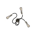 Applique e plafoniera Flex 60 snodabile a luce diffusa per lampadina LED ST64 – No, Senza lampadina, Titanio satinato
