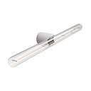 Lampada Esse14 da parete o soffitto per lampadina LED lineare S14d, impermeabile IP44 – Senza lampadina, Bianco