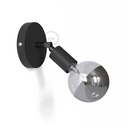 Applique et plafonnier Fermaluce Métal 90°, point lumineux orientable – Non, Sans ampoule, Noir