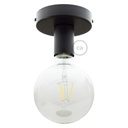 Fermaluce Metal, applique o plafoniera in metallo – Senza Matter, Senza lampadina, Nero
