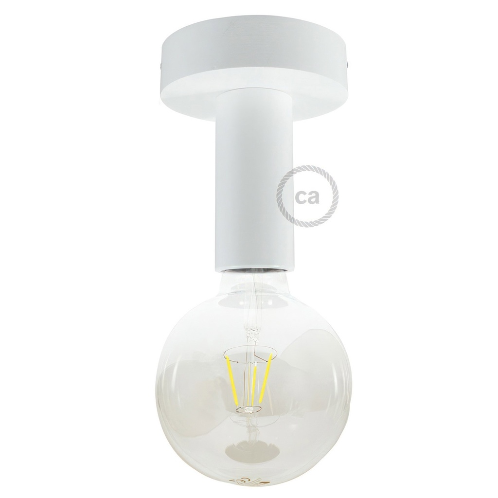 Applique ou plafonnier en bois Fermaluce Wood M – Sans ampoule, Blanc