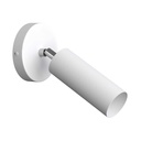 Fermaluce Metal Wandleuchte mit schwenkbarem Metall-Spot und Tub-E14-Schirm – Ohne Matter, Ohne Leuchtmittel, Weiß