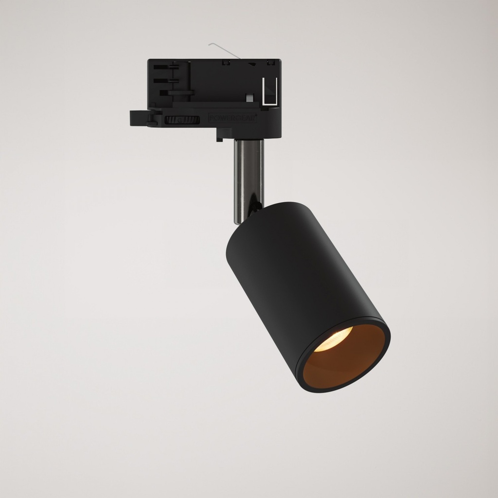 [KBMDECOVNVNTBSBR-AD02-L] Spot orientable Bispot pour système sur rail (Noir, Powergear)