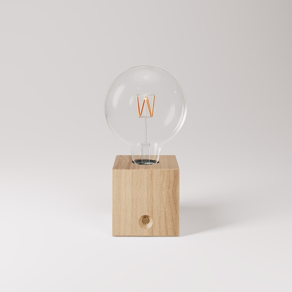 [CABLESS03-NATNAT-B04] Portable and rechargeable Cabless03 lamp with G125 globe bulb