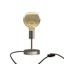 Lampe de table Alzaluce Globo Ghost en métal – Titane satiné, UE, Interrupteur