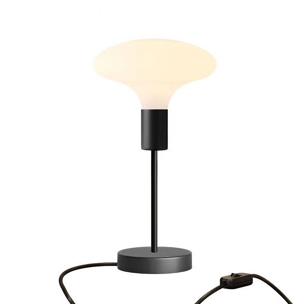 Alzaluce Idra metal table lamp – Black, EU plug, With switch