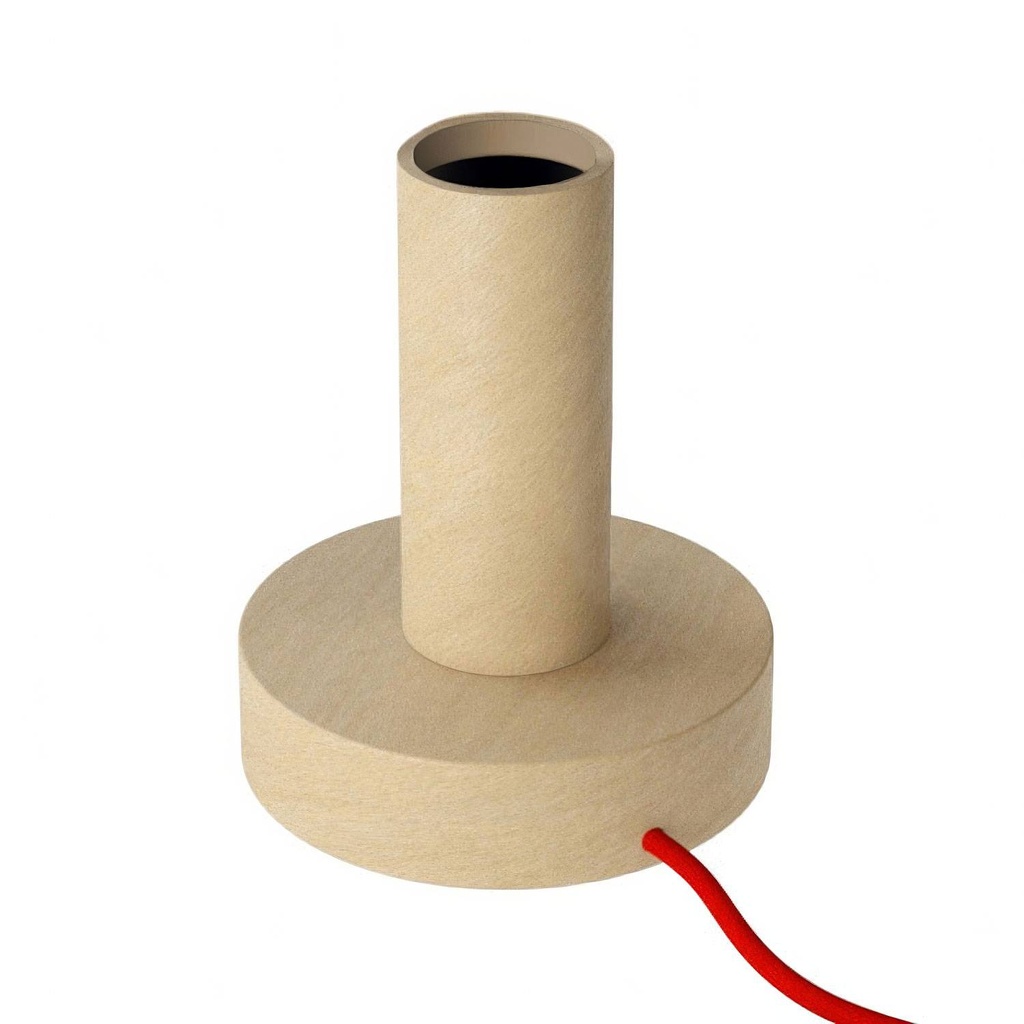 [ABLB16LEUTRC35] Posaluce - Large wooden table lamp (EU)