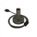 Alzaluce - lampada da tavolo in metallo – Titanio satinato, Spina EU, 5 cm