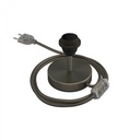Alzaluce per paralume - Lampada da tavolo in metallo – Titanio satinato, EU, 5 cm