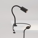 Faretto snodabile MAG-Y con pinza – Senza lampadina, Nero, Spina EU