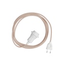 Snake Zig-Zag für Lampenschirm, Plug-in-Lampe mit Textilkabel im Zig-Zag-Effekt – EU-Stecker, RD71, 3 Meter