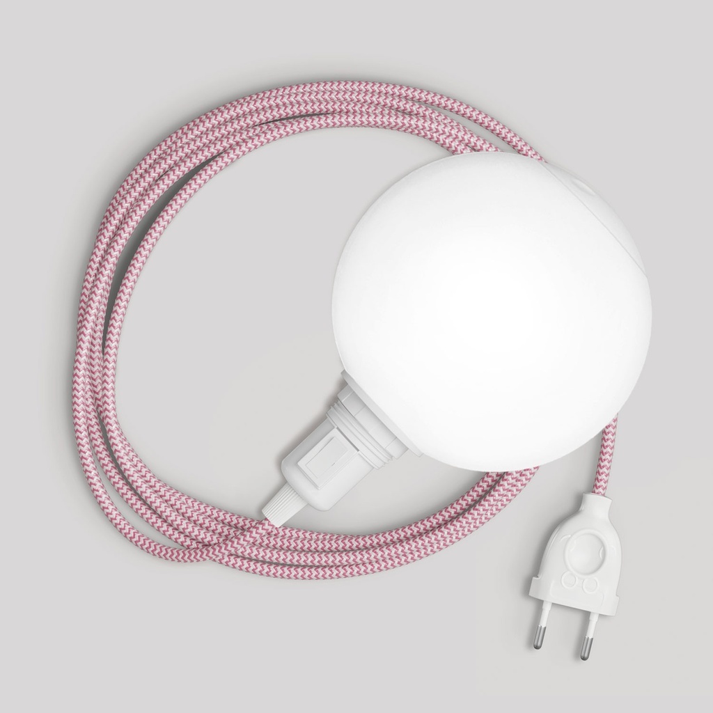 Lampada portatile Snake con interruttore sul portalampada, spina e paralume infrangibile Unbreak-a-Ball – Senza lampadina, Spina EU, RZ08