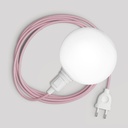 Tragbare Snake-Lampe mit Schalter an der Fassung, Stecker und bruchsicherem Lampenschirm Unbreak-a-Ball – Ohne Leuchtmittel, EU-Stecker, RZ08
