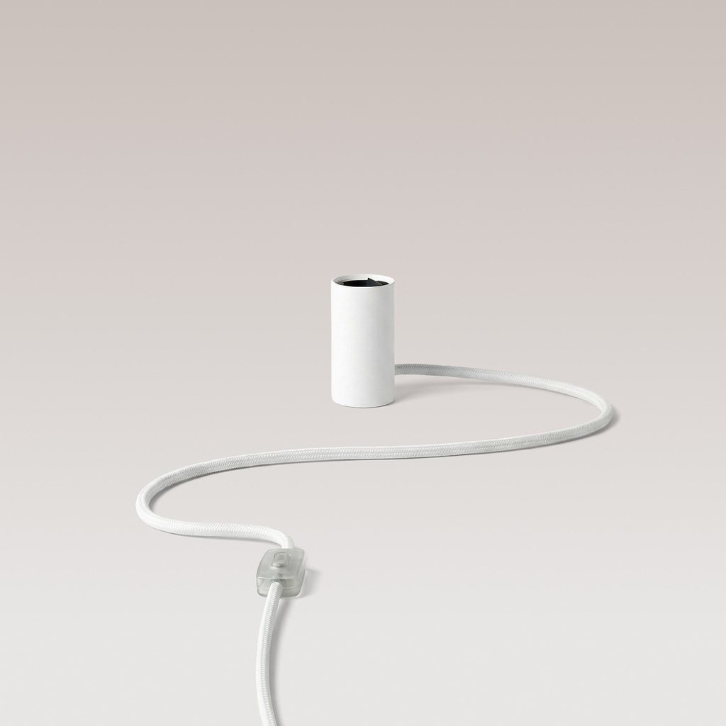 Magnetic plug-in lamp with E27 fitting – White, EU plug
