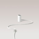 Magnetic plug-in lamp with E27 fitting – White, EU plug