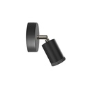 Spot orientable mural ou plafonnier Fermaluce Mini Spotlight GU10 avec articulation – Noir