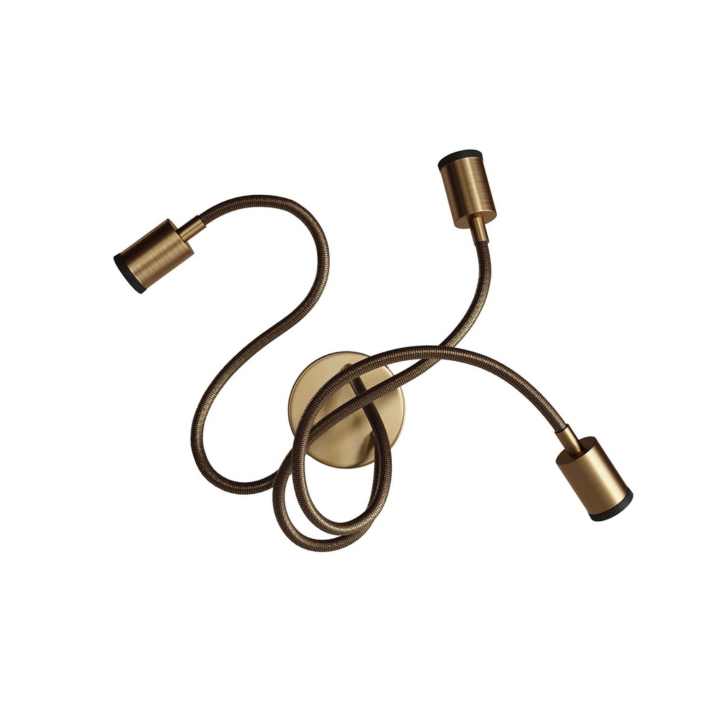 Mini SPOTLIGHT GU10 Flex 60 wall and ceiling lamp – No, Brushed bronze
