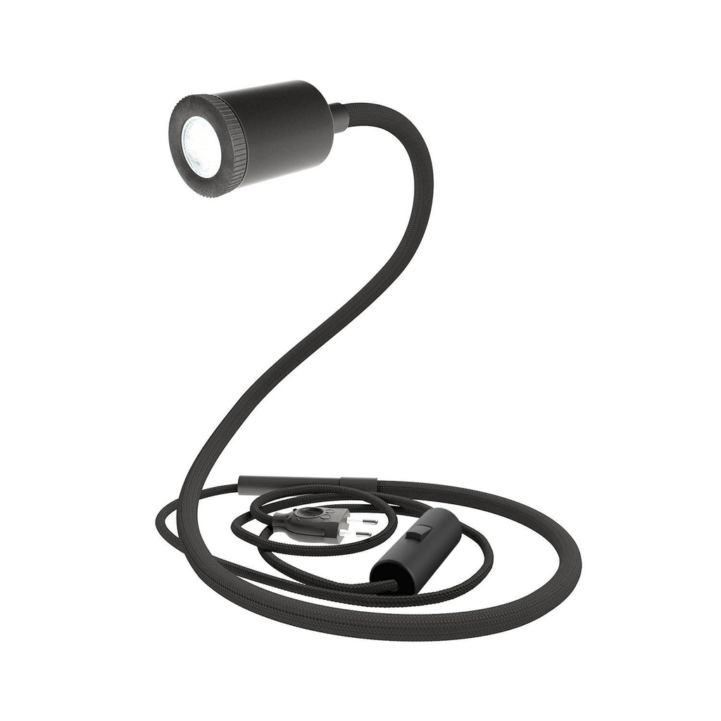 GU1d-one Gelenkleuchte ohne Sockel mit Mini-LED-Spot – Schwarz, Europäisch (EU)