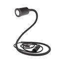 Lampe articulée sans socle GU1d-one avec mini spot LED – Noir, Européenne (UE)
