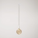 Classic track pendant lamp with porcelain finish – Without bulb, White (TC43), Powergear