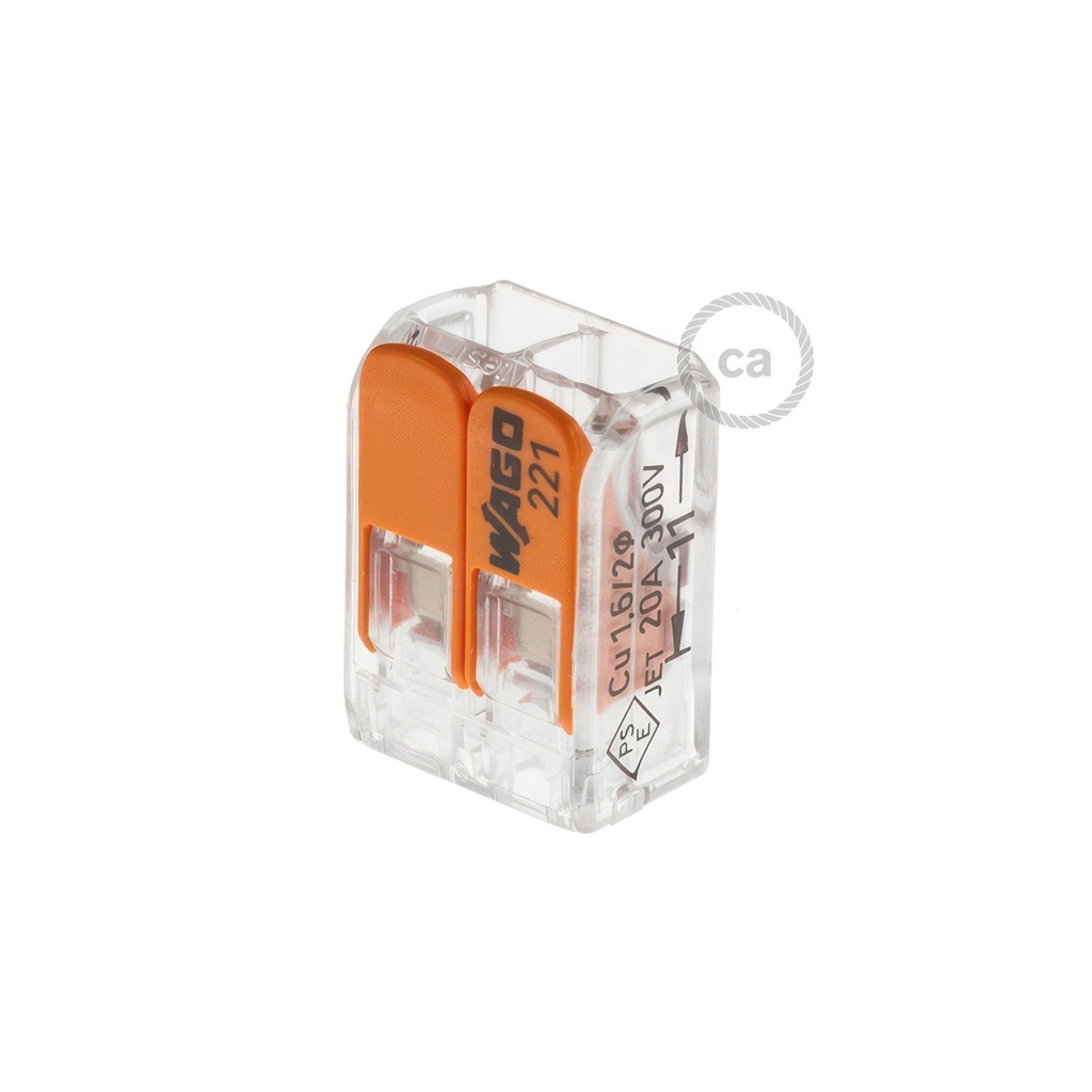 [MOR412] 2-pole transparent universal splicing connector