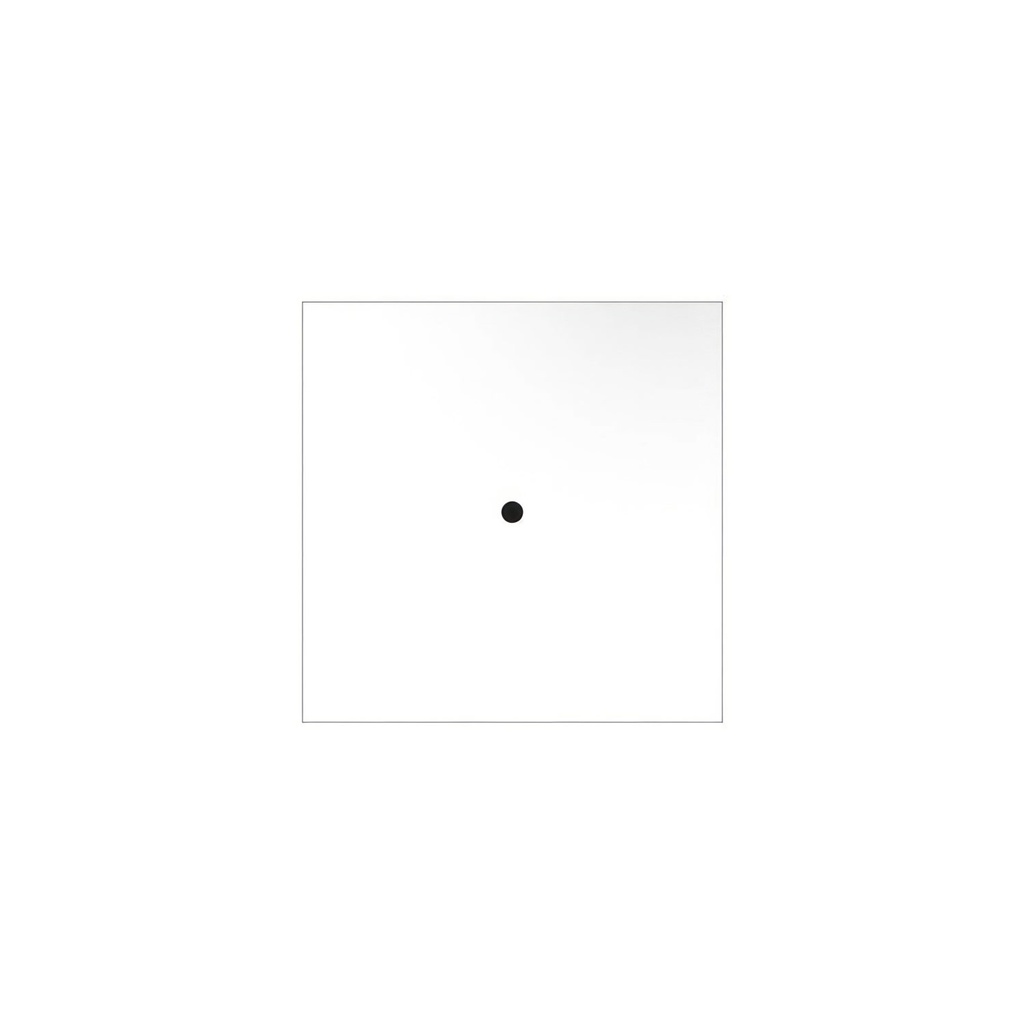[CVFQ201F102] 200 mm square pre-drilled Panel for Rose-One System (Matt white, 1)