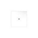 200 mm square pre-drilled Panel for Rose-One System – Matt white, 1