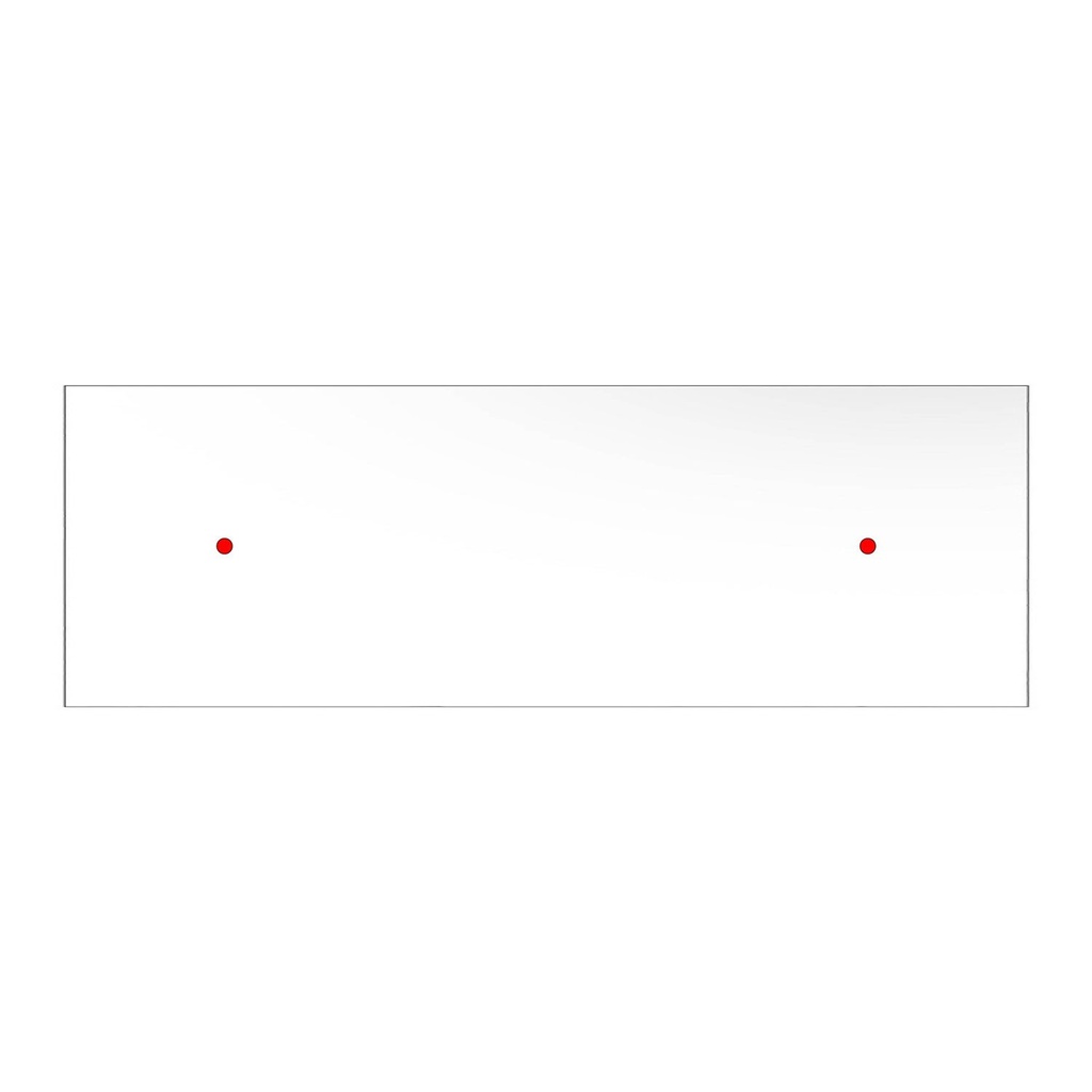 [CVFRE2F102] Panneau rectangulaire pour rosace Rose-One 675x225 mm (Dibond blanc mat, 2)