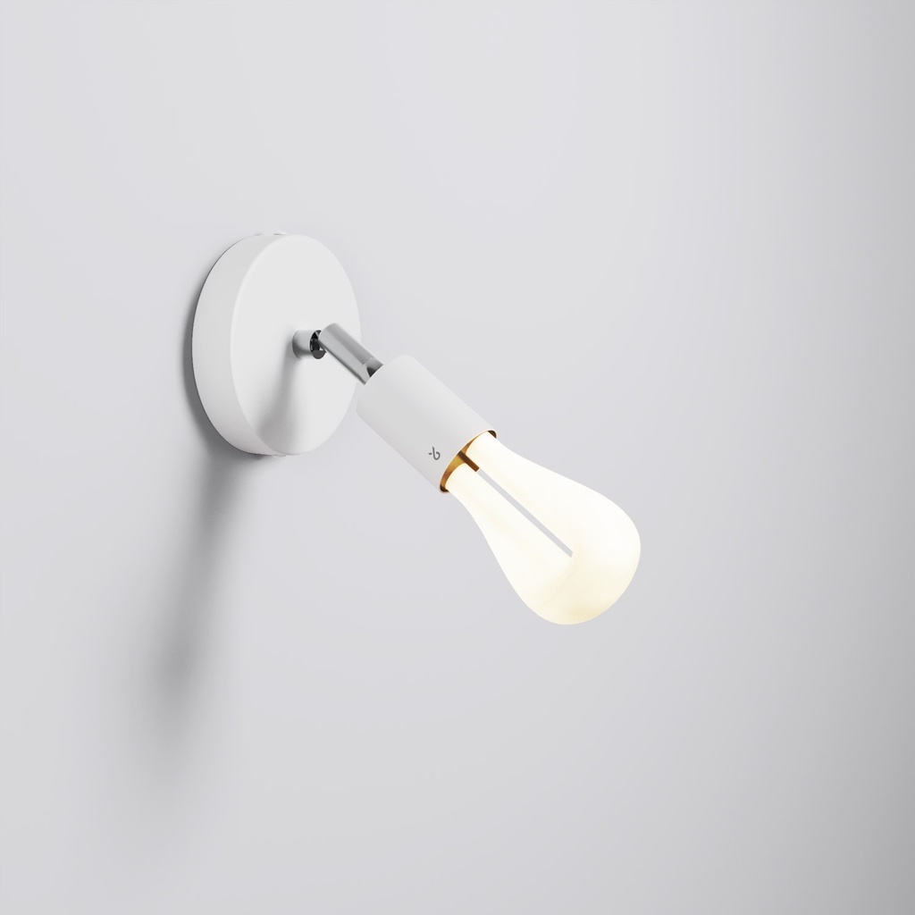 [PLUMEN-APM2VBOTBS1CR-002] Applique regolabile Plumen 002 (Bianco)