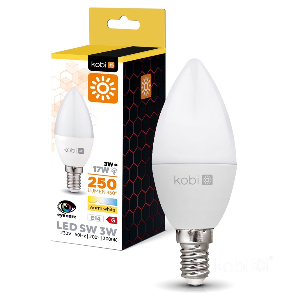 [001361] KOBI Lampadina LED SW 3W E14 3000K