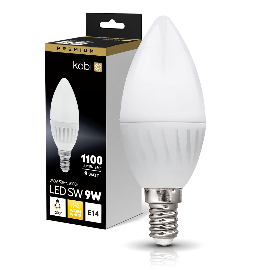 [001370] KOBI Lampadina LED SW 9W E14 3000K