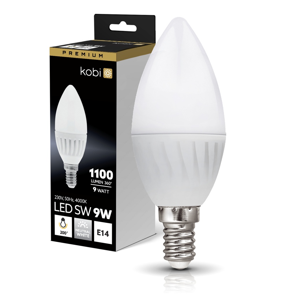 [001371] KOBI Lampadina LED SW 9W E14 4000K